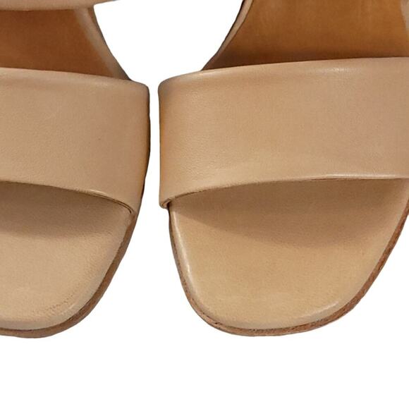 COCLICO Bergen Sandals Wood Block Heel Leather Sandal Natur Camel - Picture 10 of 13